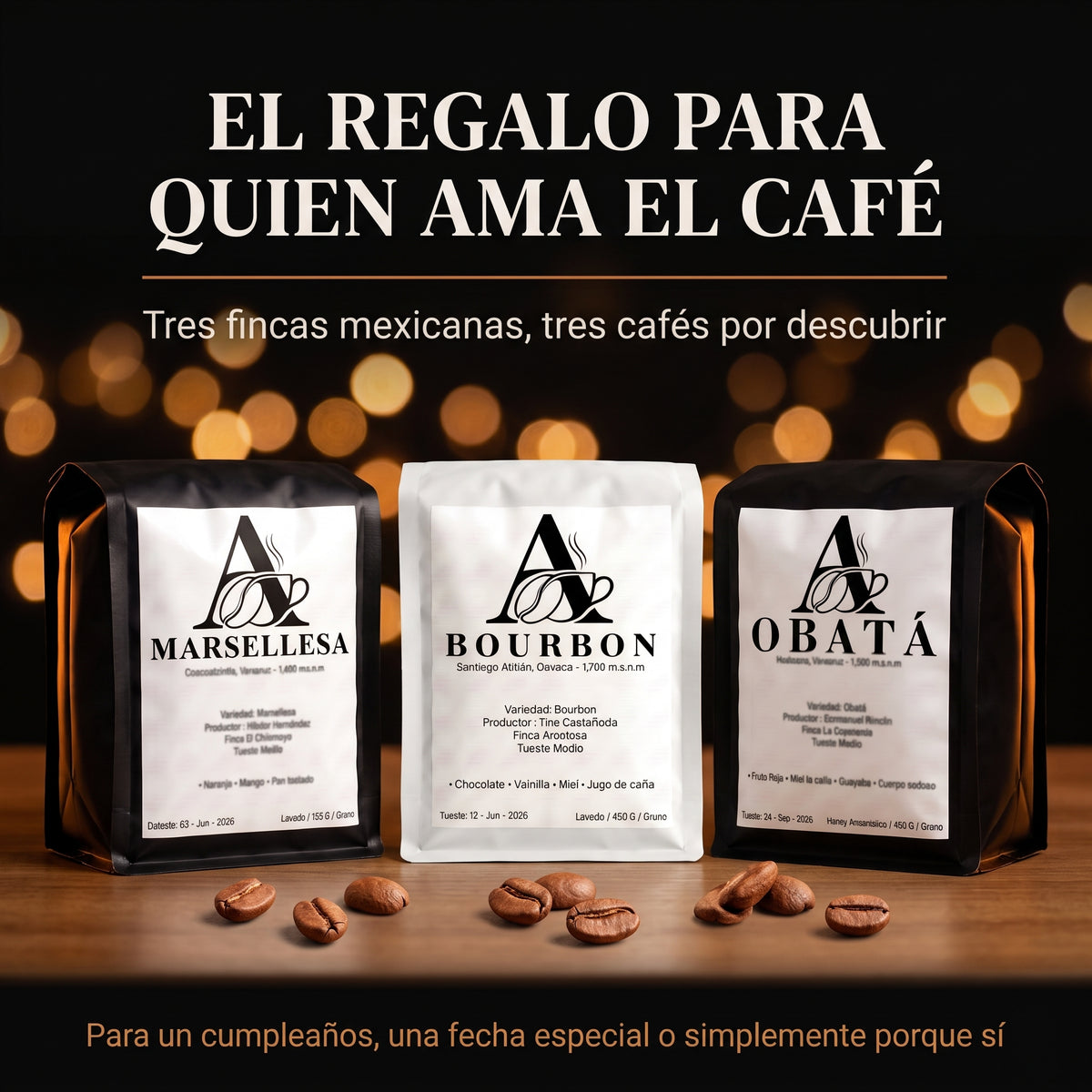 Kit Exclusivos - 3 cafés impresionantes
