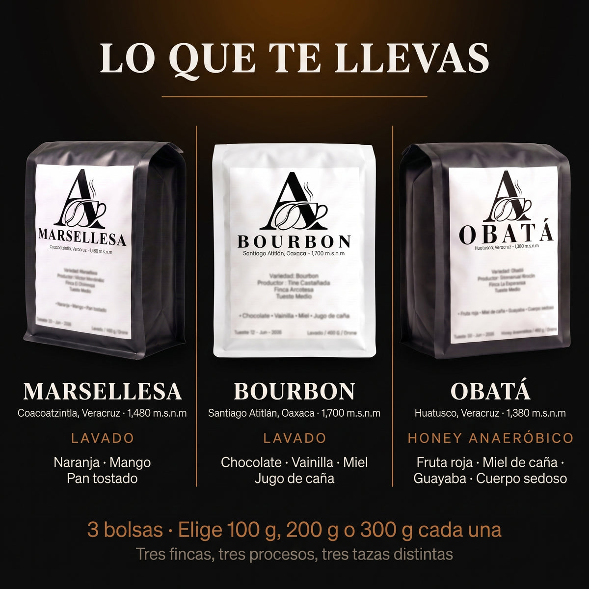 Kit Exclusivos - 3 cafés impresionantes