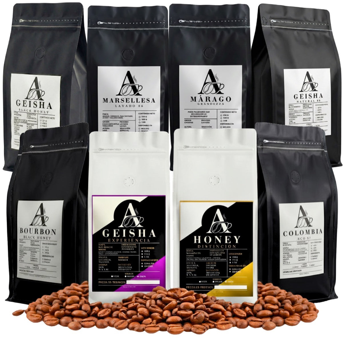 Kit 8 Cafés Aldia Coffee