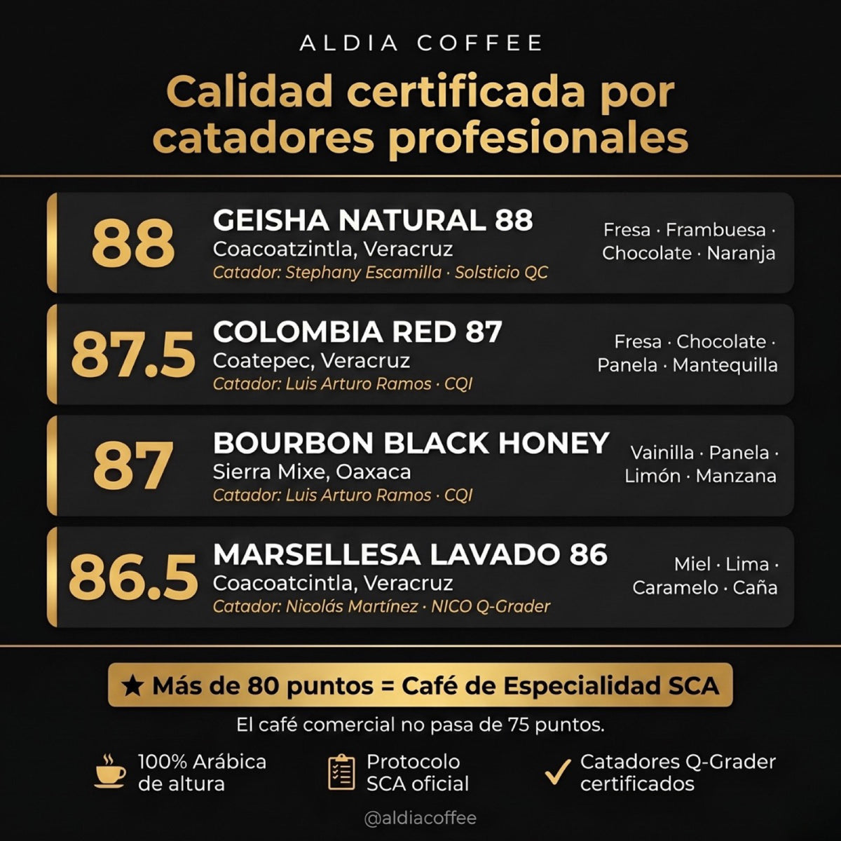 Kit 8 Cafés Aldia Coffee