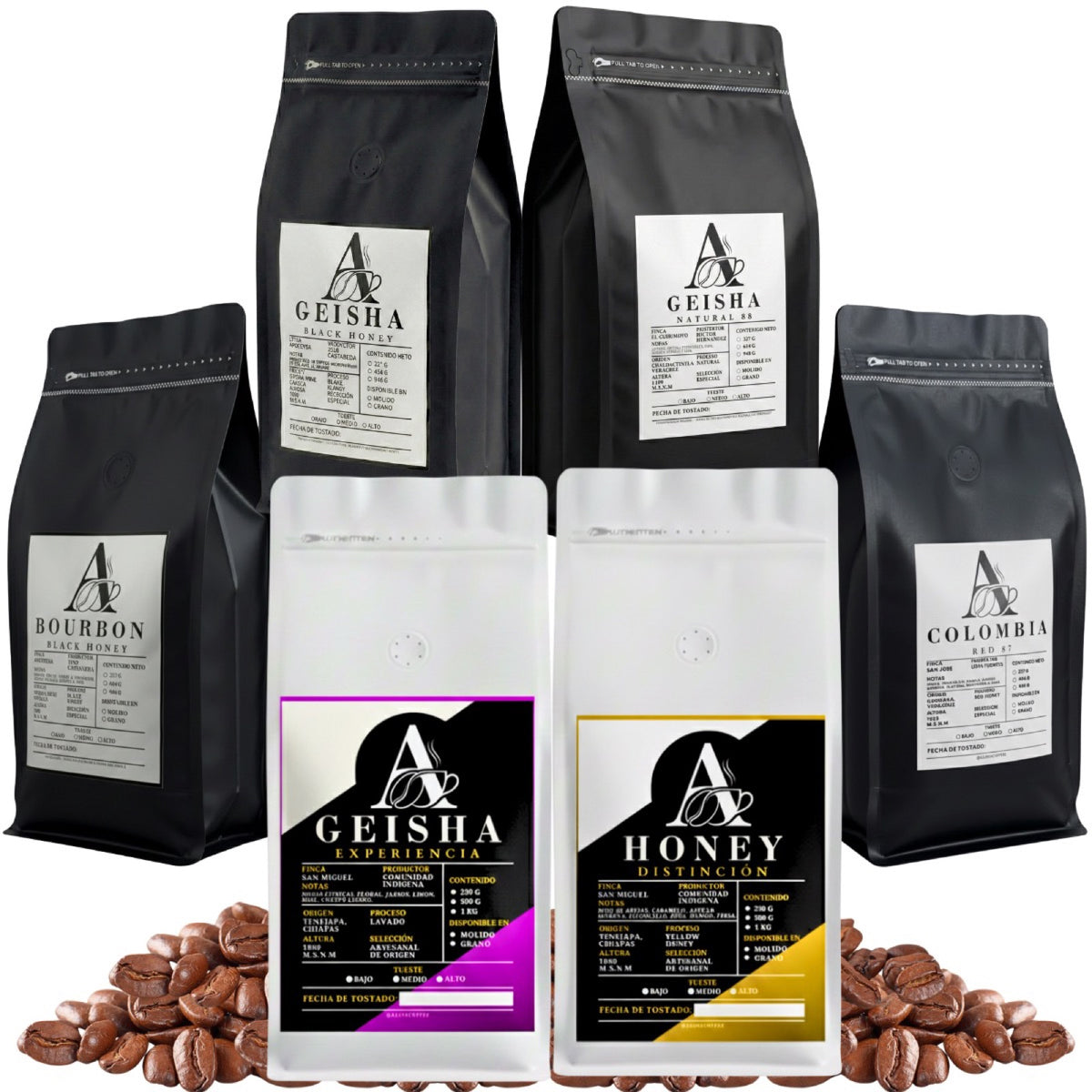 Kit 6 Cafés Aldia Coffee