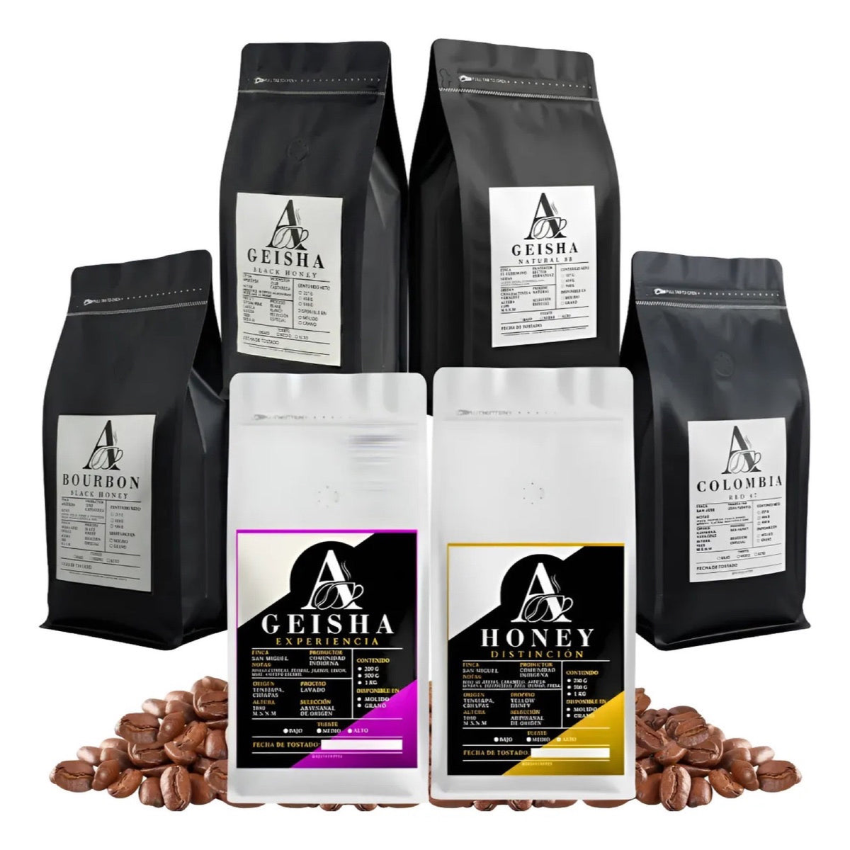 Kit 6 Cafés — recorrido completo del catálogo — Aldia Coffee
